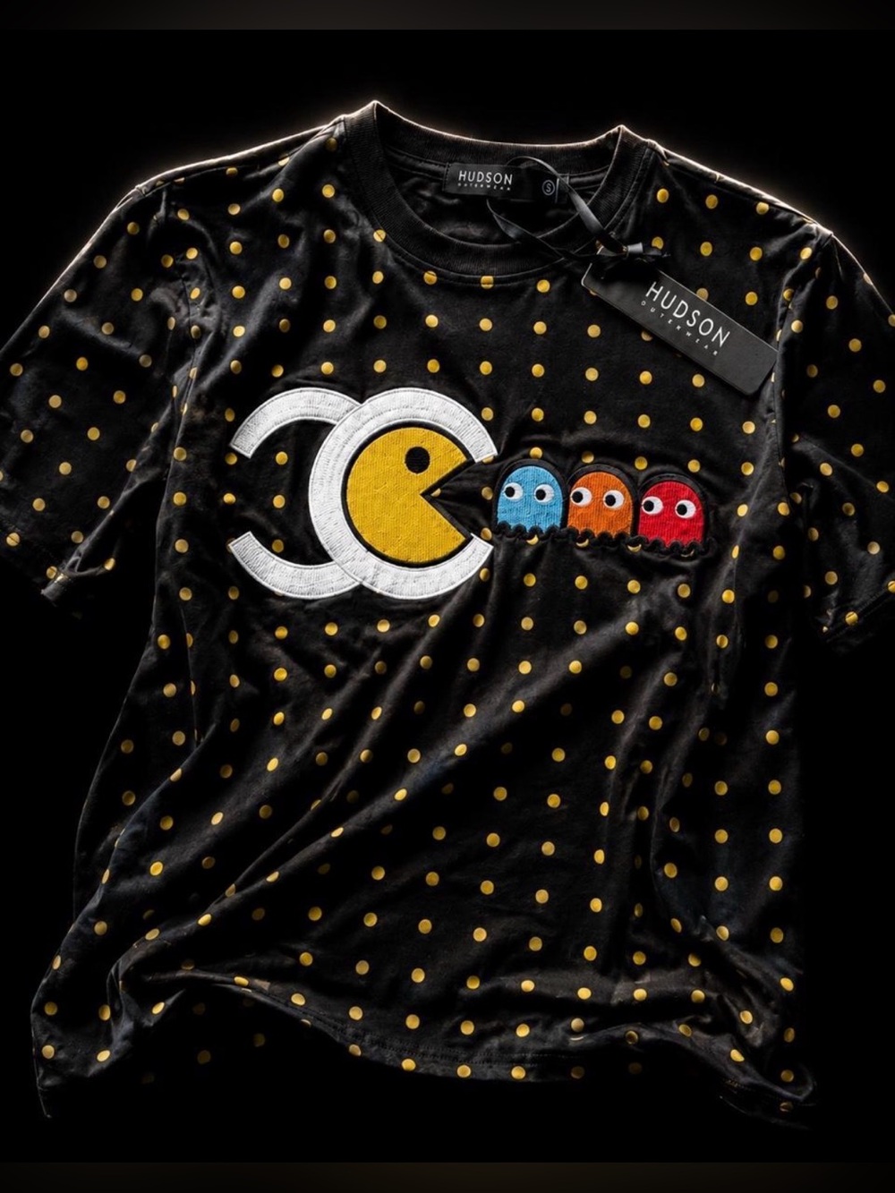 Hudson Outerwear Embroidered Pac-Man Tee - Size S - NWT